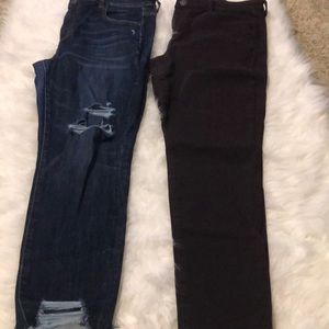 1 pair hi-rise jegging crop 1 pair hi-rise jegging
